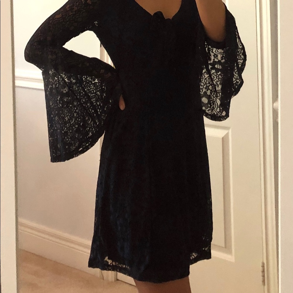 Hollister Navy Lace Dress